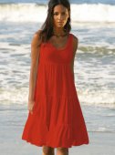 Купить Пляжное платье оранжевое по колено H&M