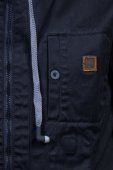 Ветровка швейная с наушниками и гарнитурой мужская,черная DJ3093BLKB0977E, hoodiebuddie вид:2