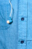 Рубашка швейная с наушниками и гарнитурой,голубой DT12630BLUB9999A, hoodiebuddie вид:2