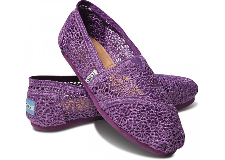 Эспадрильи Crochet Purple Classics фиолетовые - купить в интернет-магазине Odensya.ru