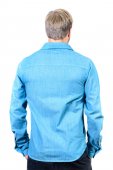 Рубашка швейная с наушниками и гарнитурой,голубой DT12630BLUB9999A, hoodiebuddie вид:3