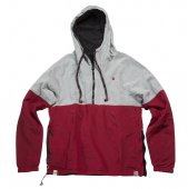 Ветровка швейная с наушниками мужская, красный/серый/черный DJ3094BLKB9999A, hoodiebuddie вид:2
