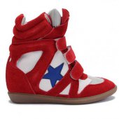 Кеды на танкетке  Sneakers Red White Star, Isabel Marant вид:4