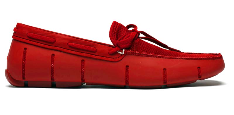 Мокасины мужские Loafer Lace красного цвета - купить в интернет-магазине Odensya.ru