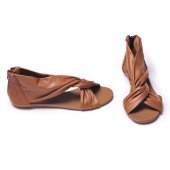 Босоножки коричневые кожаные - купить в интернет-магазине Odensya.ru